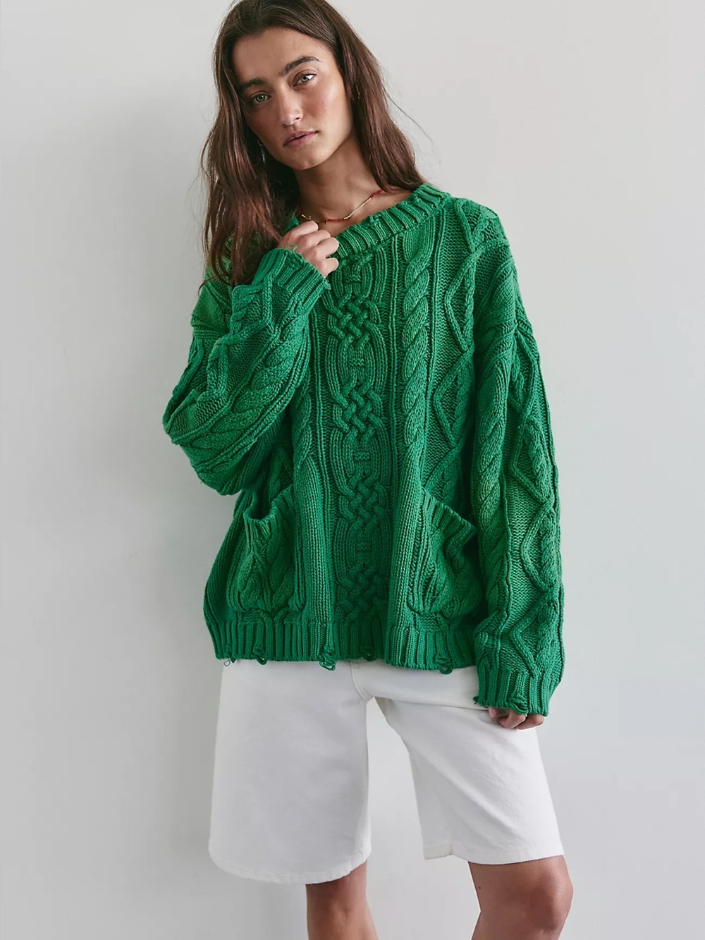 Found Cable Knit Sweater